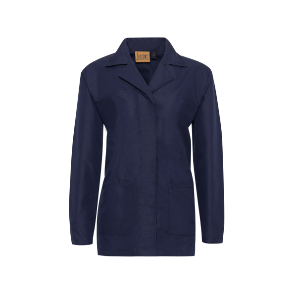 Navy Long Sleeve Industrial Coat For Women